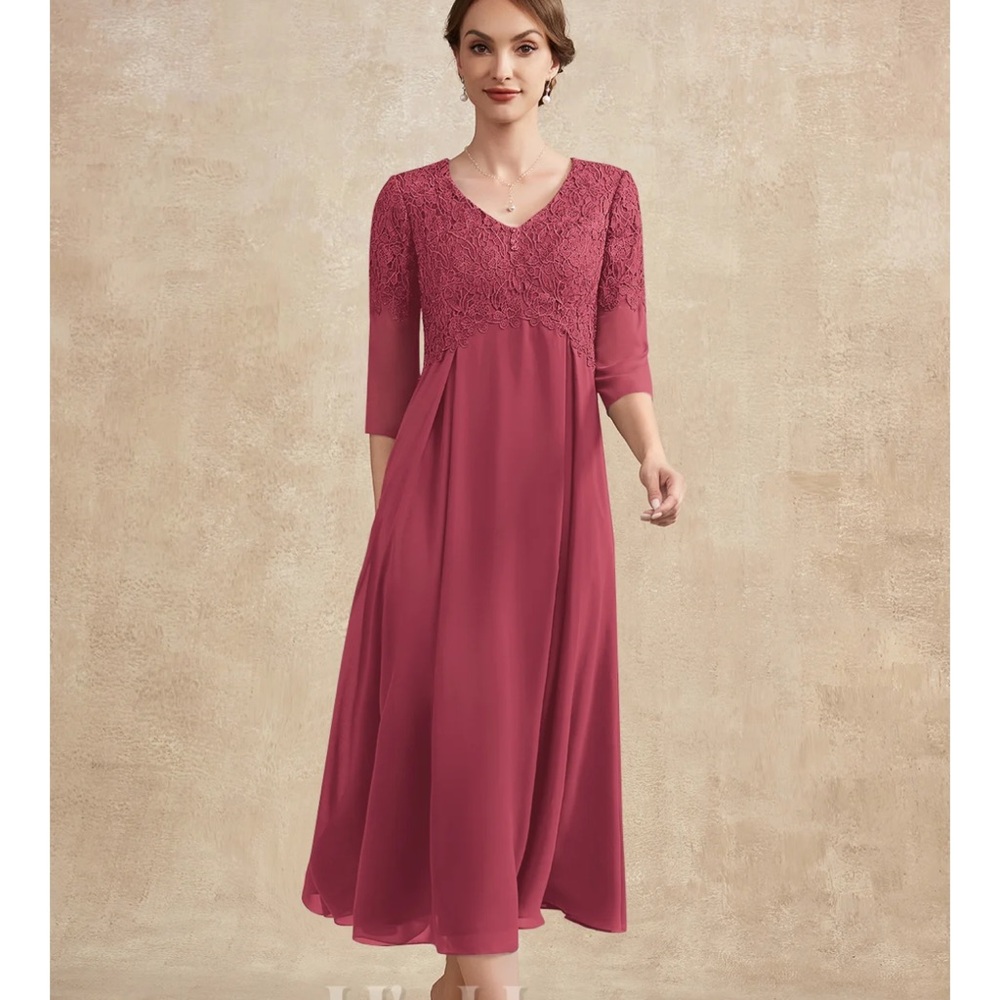 NWT JJs House A Line V Neck Mother of the Bride Dress